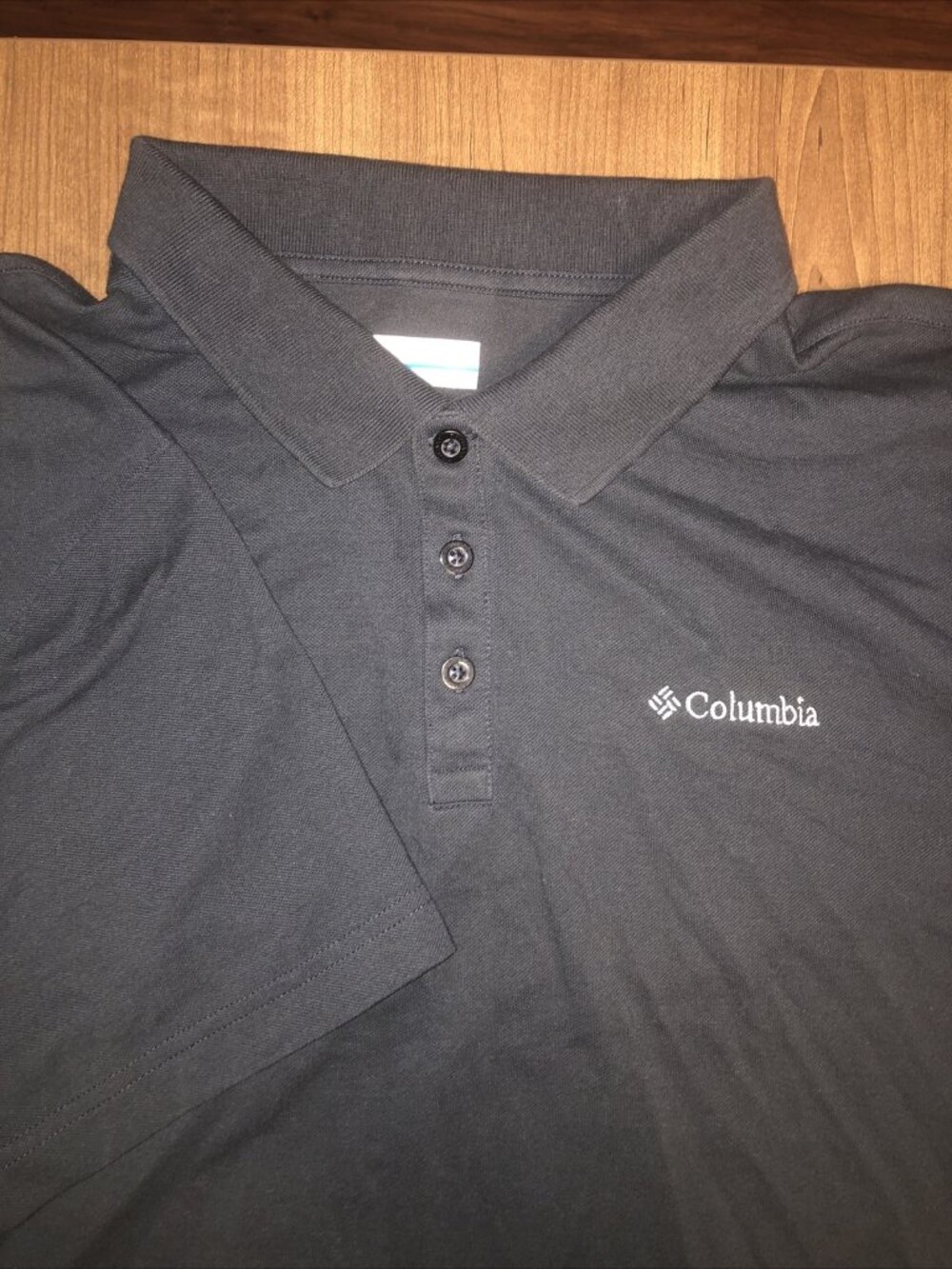 Columbia Golf Polo Shirt Mens Large Active Fit Black Short Sleeve Size XL